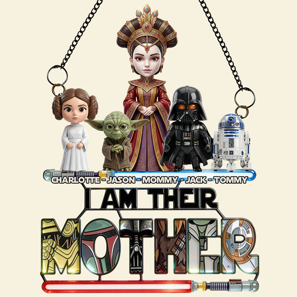 Stwa I Am Their Mother - Personalized Window Hanging Suncatcher Ornament - Gift For Mom, Mother's Day, Movie Fans HH01 - Image 3
