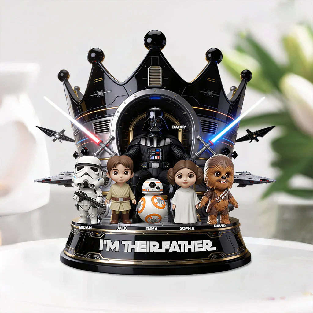 Stwa I'm Their Father - Personalized Acrylic Plaque - Gift For Dad, Father's Day