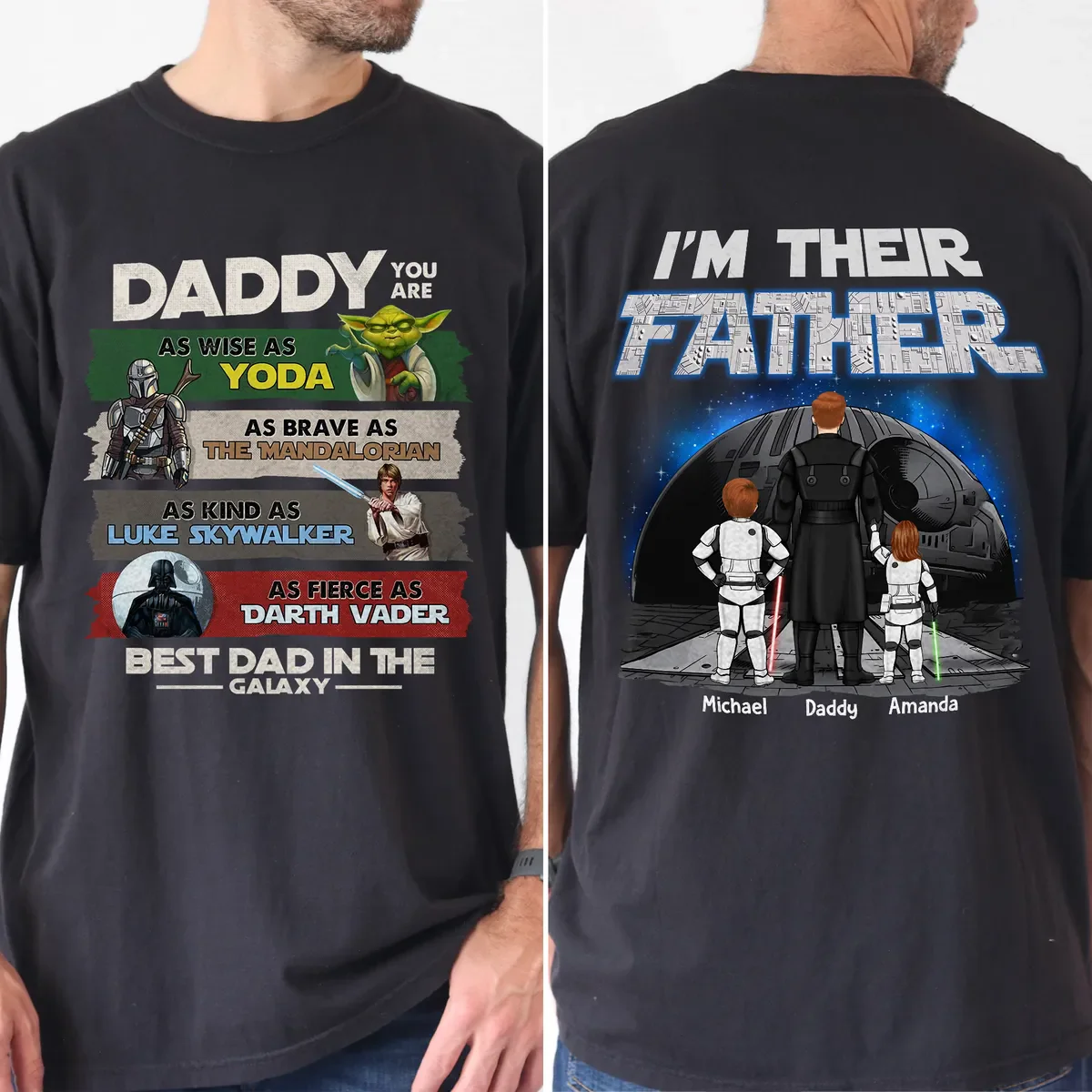 Stwa I'm Their Father - Personalized Shirt 2 Side - Gift For Dad - Image 2