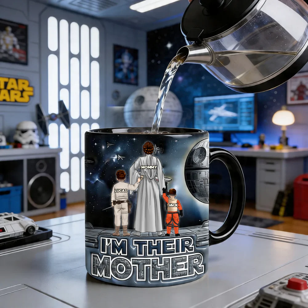 Stwa I'm Their Mother - Personalized Accent Mug - Gift For Mom