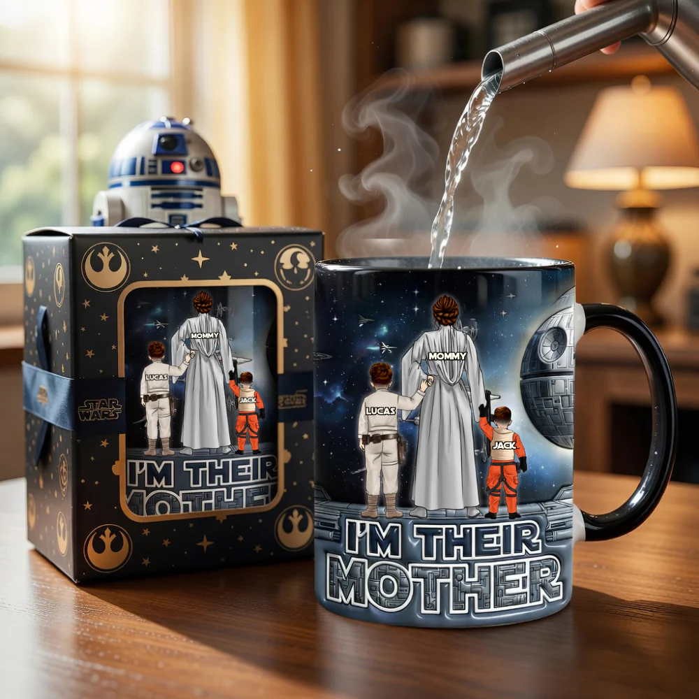 Stwa I'm Their Mother - Personalized Accent Mug - Gift For Mom - Image 3