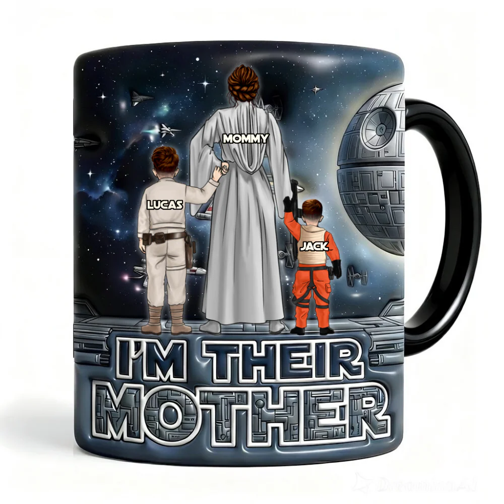 Stwa I'm Their Mother - Personalized Accent Mug - Gift For Mom - Image 4