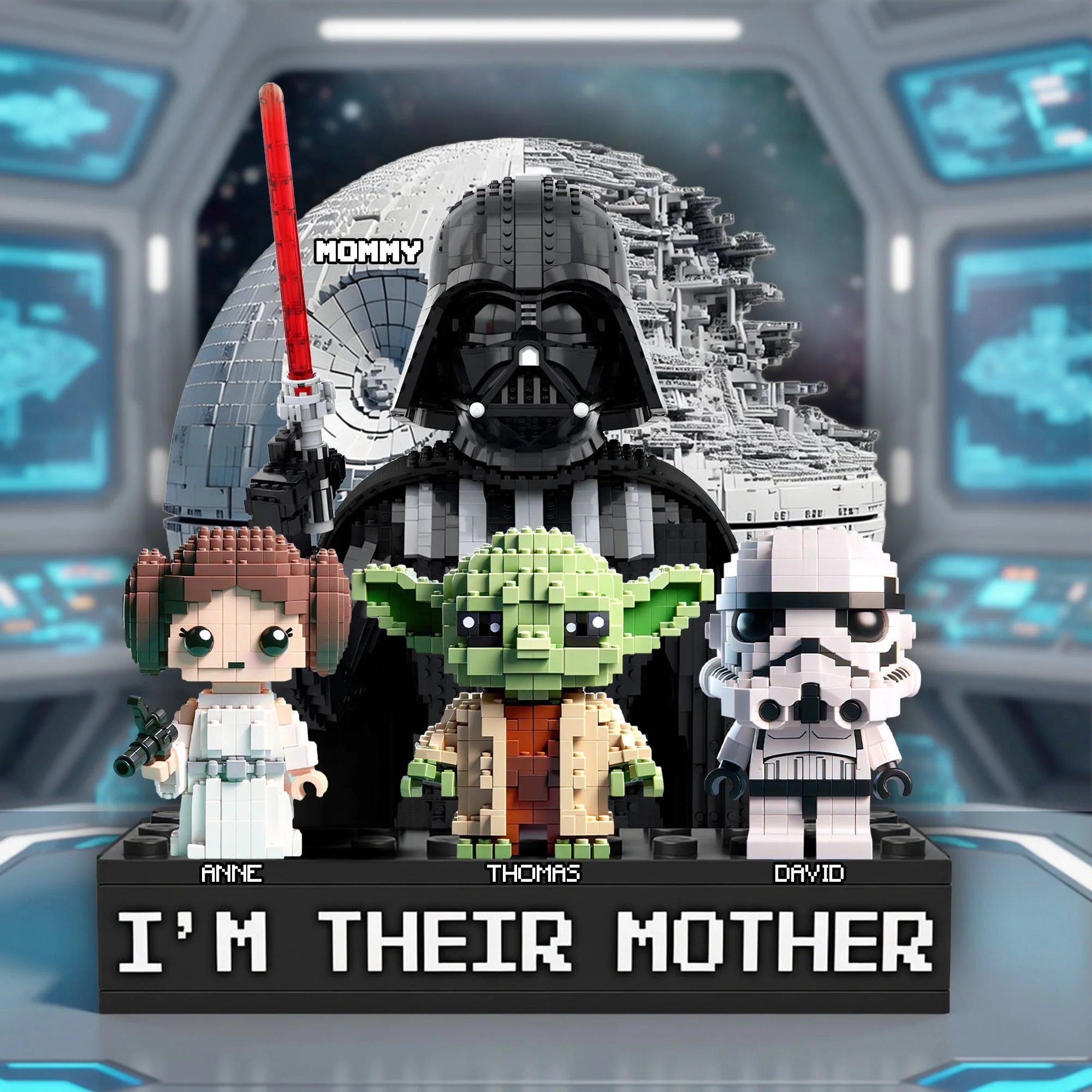 Stwa I'm Their Mother - Personalized Acrylic Plaque - Gift For Mother's Day, Fan Movies