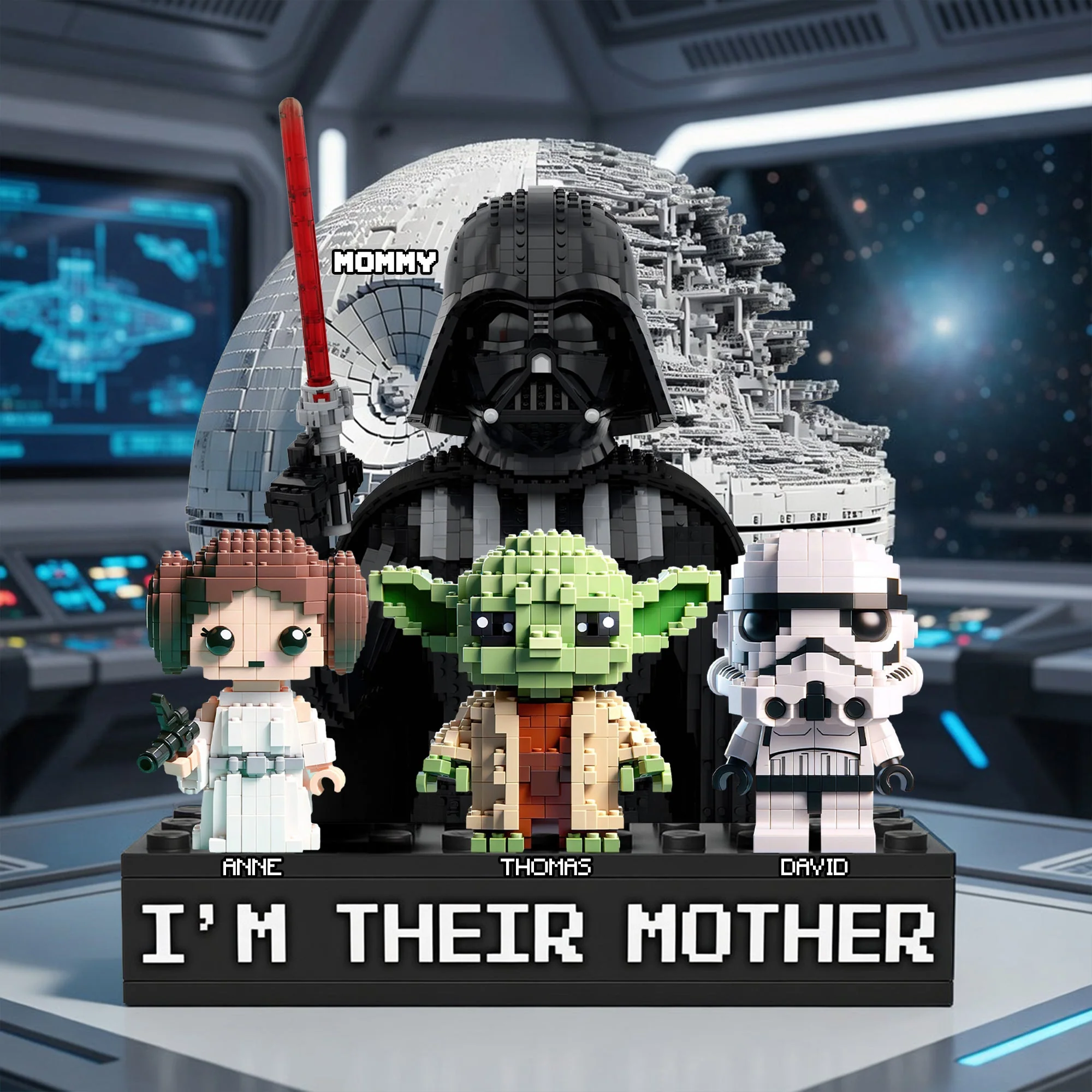 Stwa I'm Their Mother - Personalized Acrylic Plaque - Gift For Mother's Day, Fan Movies - Image 2