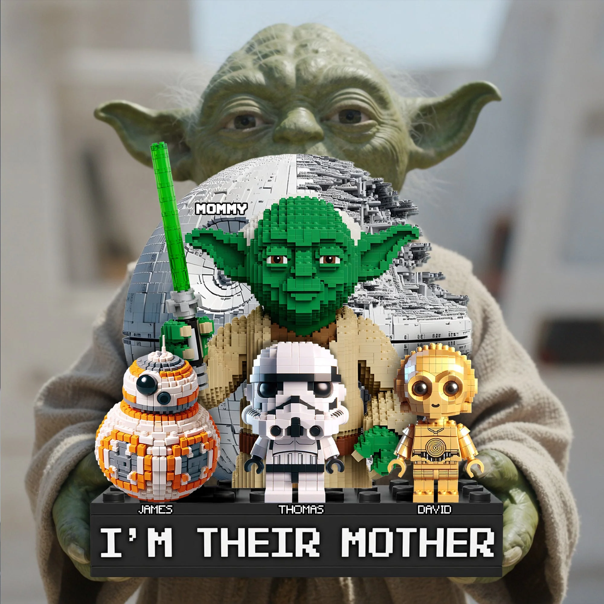Stwa I'm Their Mother - Personalized Acrylic Plaque - Gift For Mother's Day, Fan Movies - Image 4