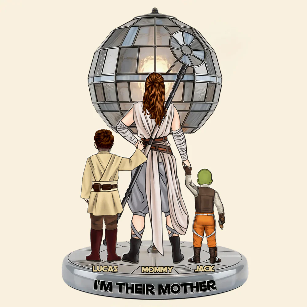Stwa I'm Their Mother - Personalized Custom Shaped Acrylic Light Box - Gift For Mom - Image 3