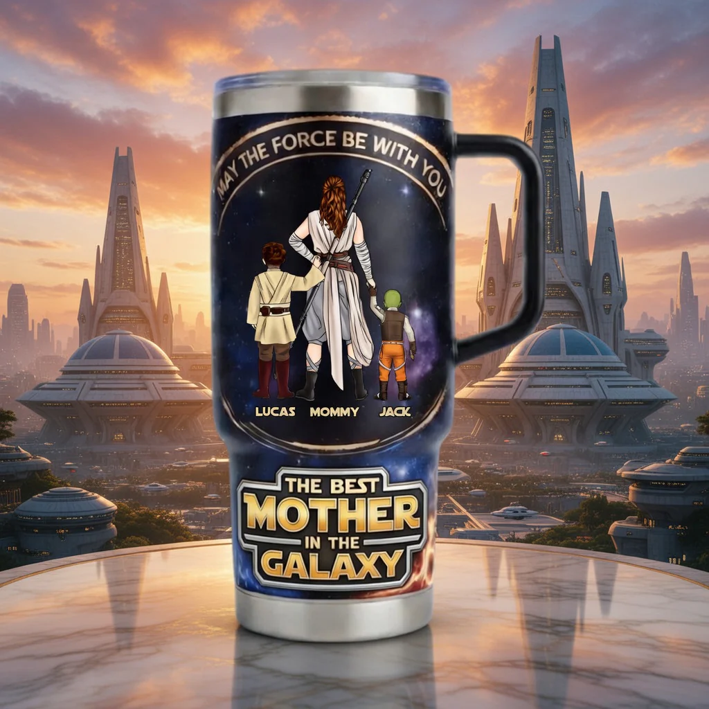 Stwa May The Force Be With The Best Mother - Personalized Tumbler - Gift For Mom - Image 4