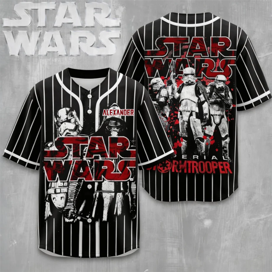 Stwa Space Warrior - Personalized Baseball Jersey - Gift For Movie Fans BA01