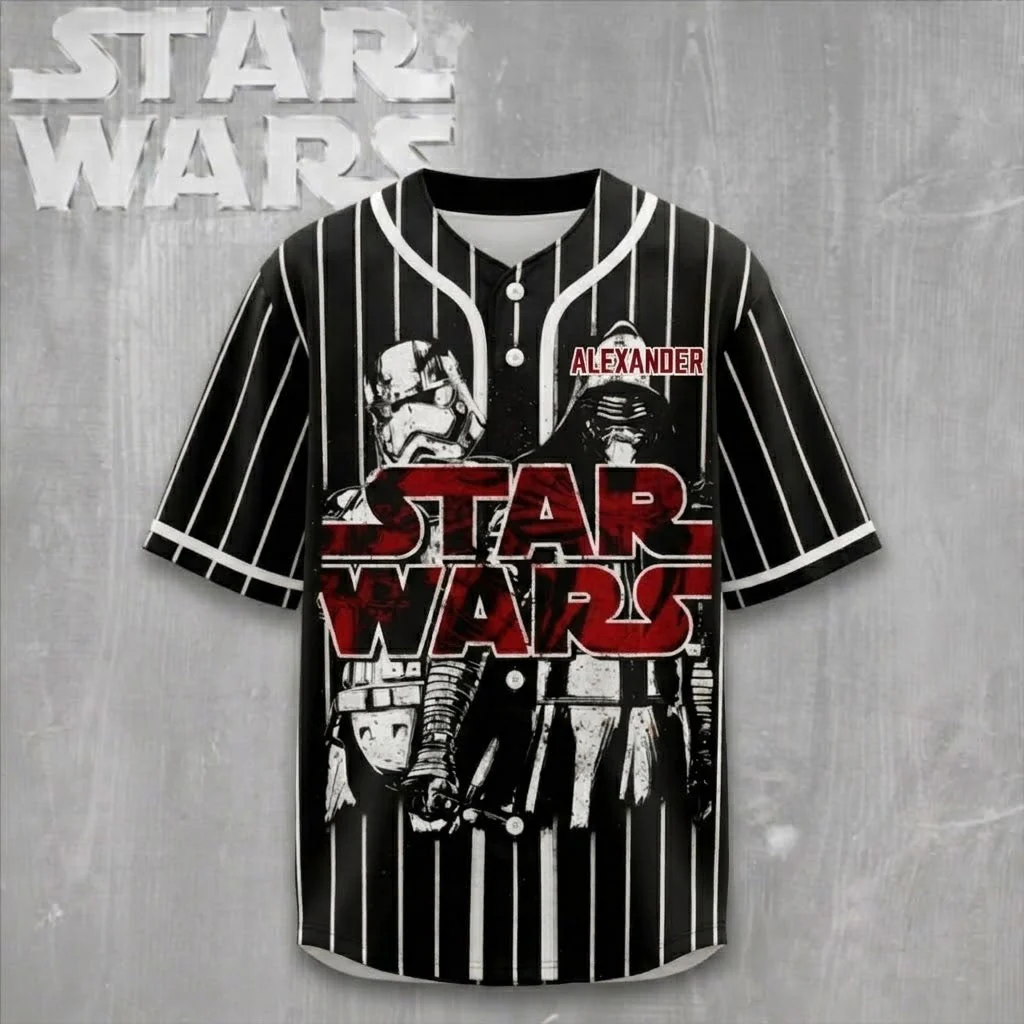Stwa Space Warrior - Personalized Baseball Jersey - Gift For Movie Fans BA01 - Image 2