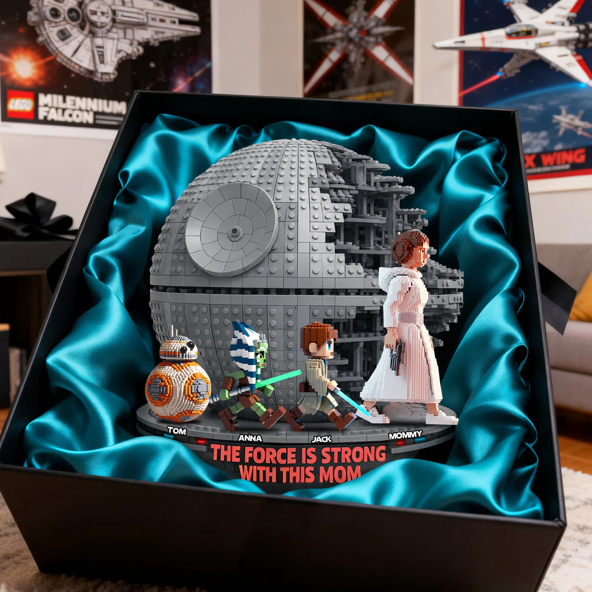 Stwa The Force Is Strong With The Mom - Personalized Custom Shaped Acrylic Plaque - Gift For Mom, Movie Fans NL122 - Image 4