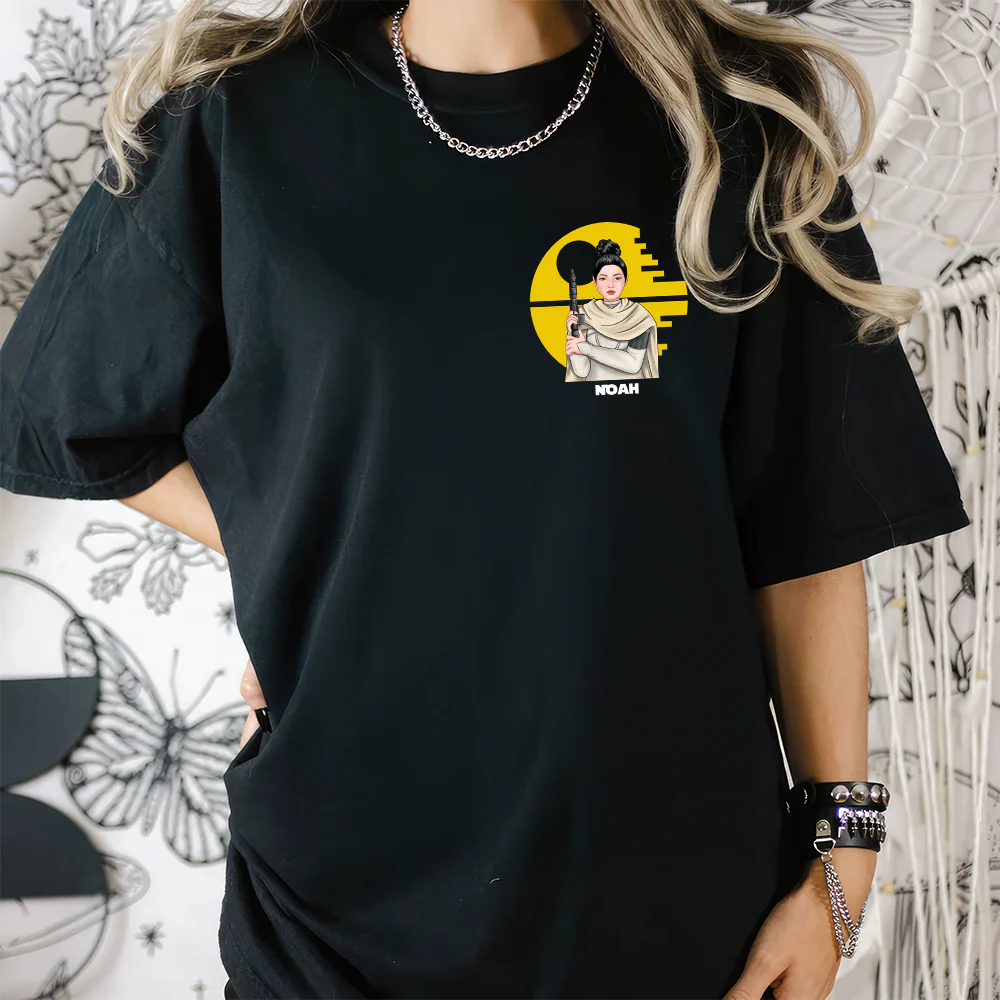 Stwa The Force Is Strong With This Teacher Two Side - Personalized Shirt | CL46 TD118 - Image 3