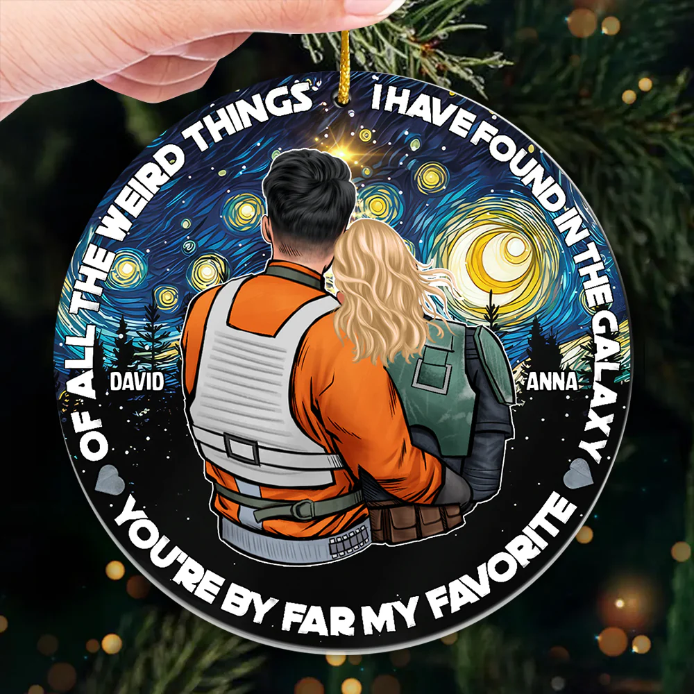 Stwa You're By Far My Favorite - Personalized Arcylic Ornament - Gift For Couples, Christmas TD118 CU5081207