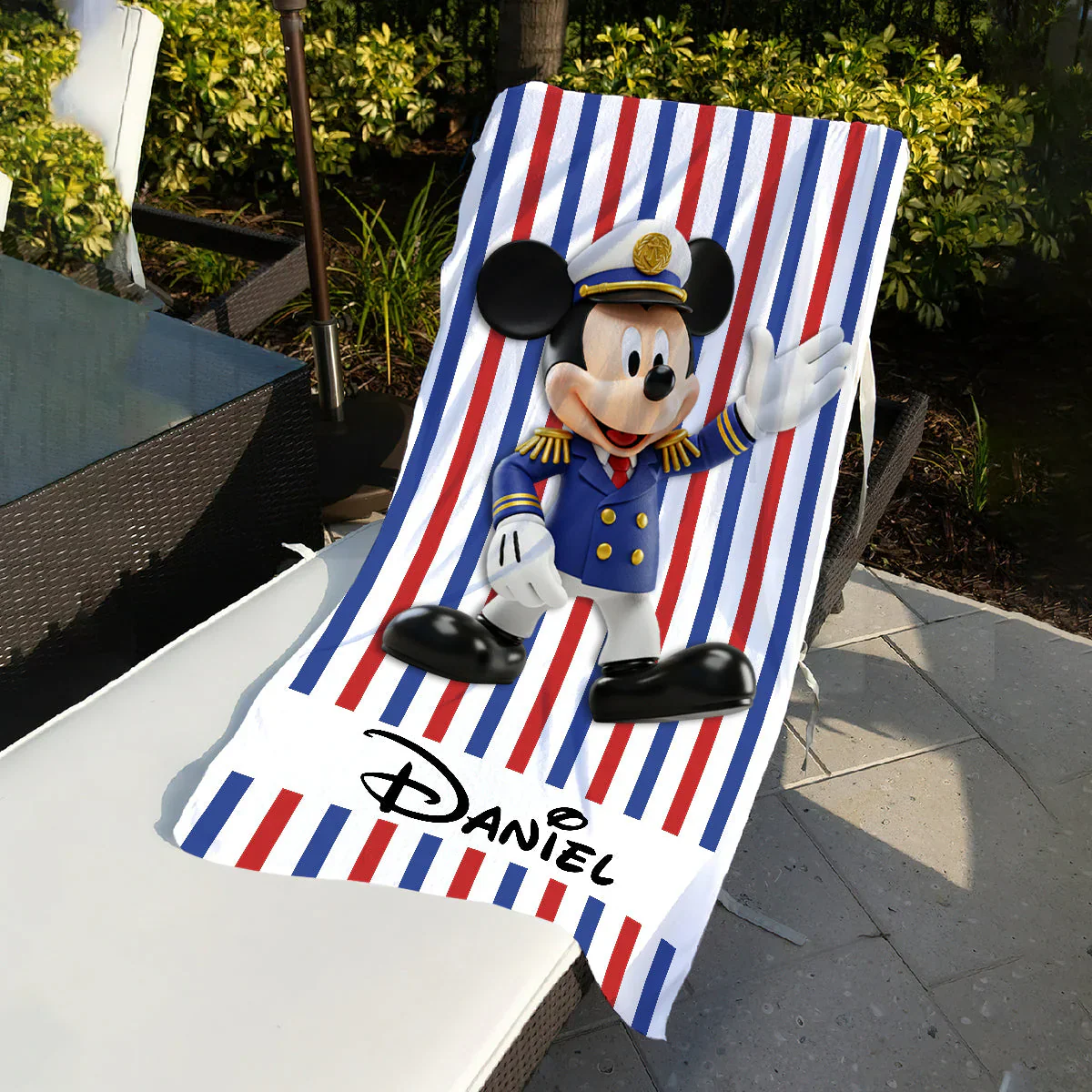 Summer Beach Vacation With Magical Cruise - Personalized Beach Towel - Vacation Gift For Movie Fans - MkMo - Image 3