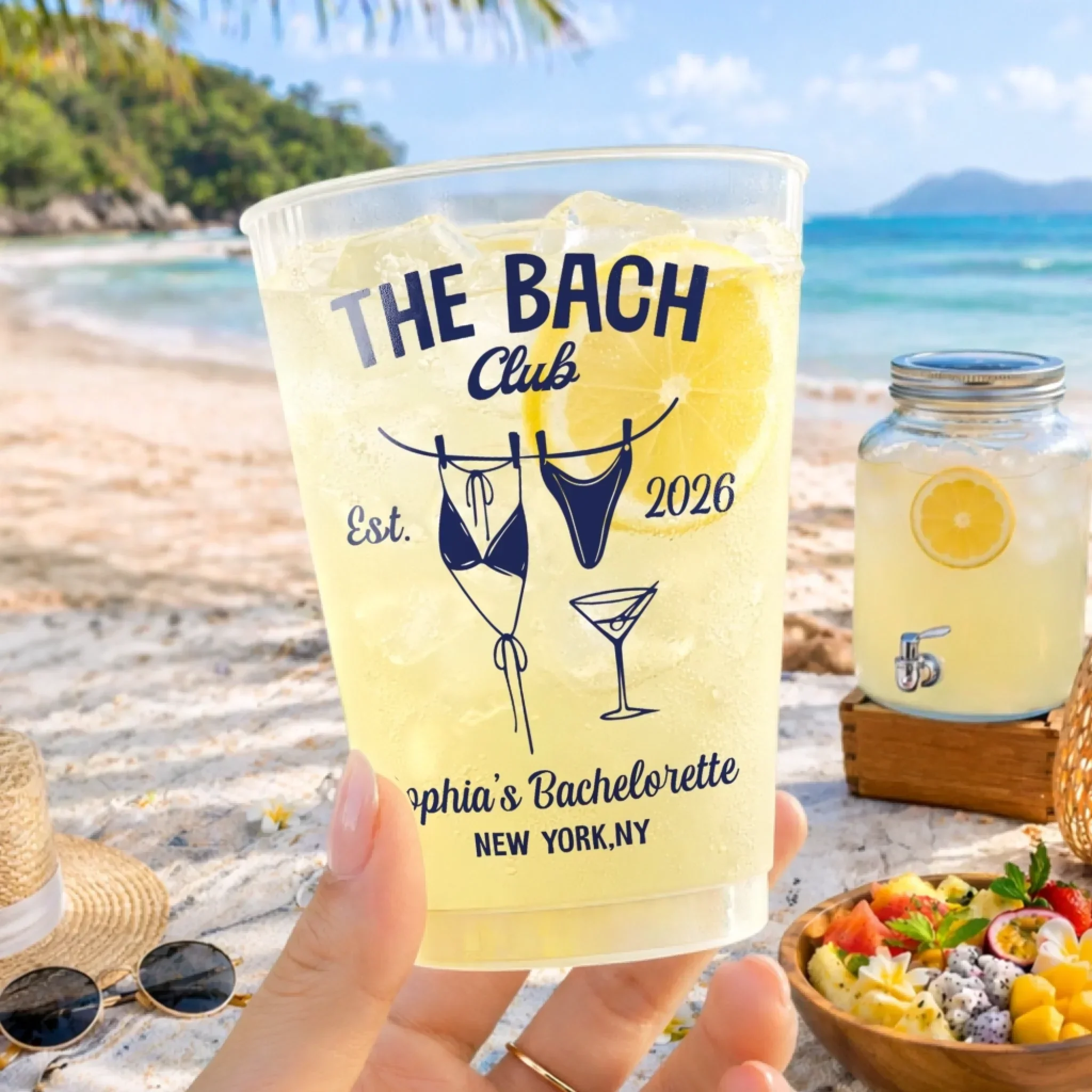 Summer Vacation And Travel The Bach Club - Personalized Cups - Gift For Her, Best Friends - Image 2