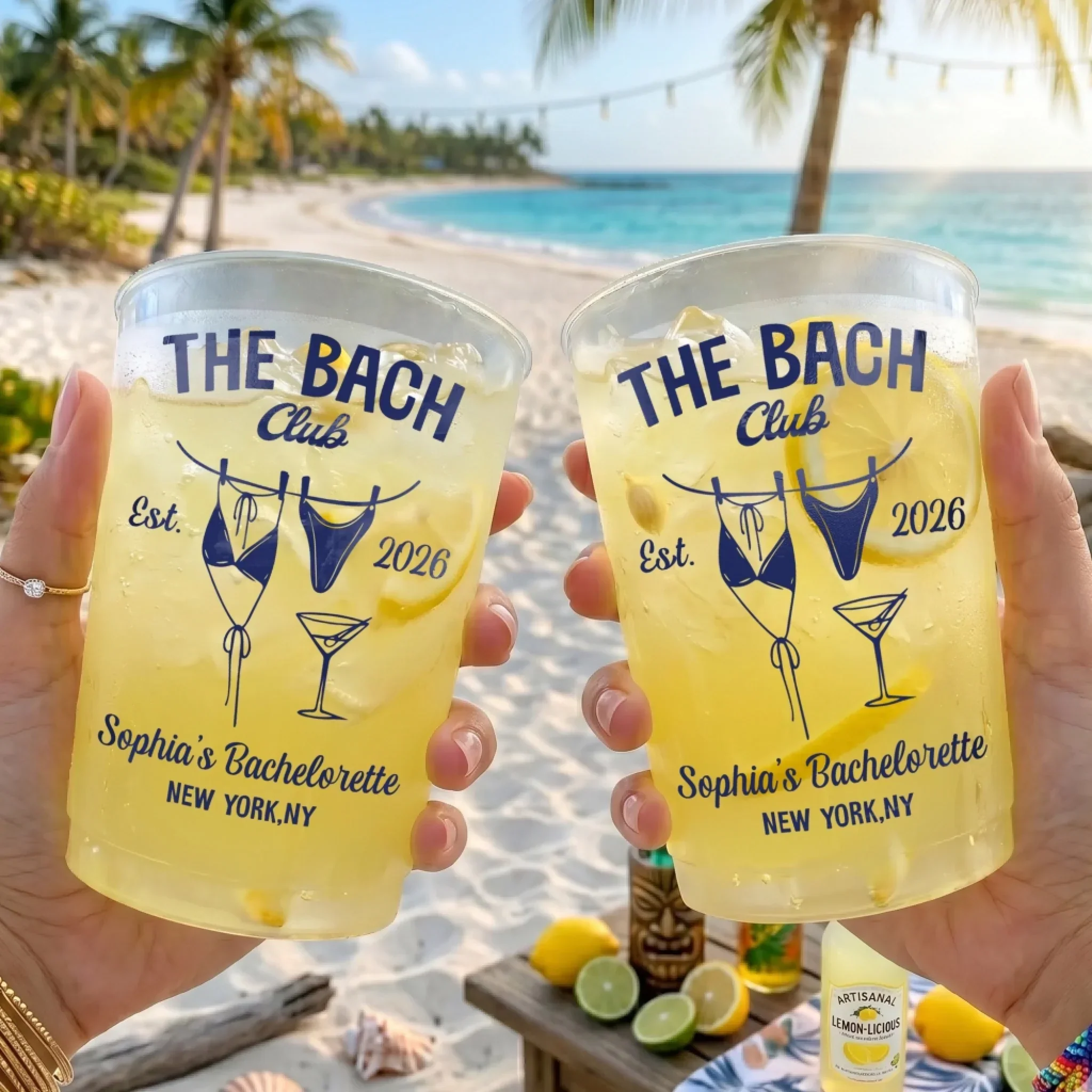 Summer Vacation And Travel The Bach Club - Personalized Cups - Gift For Her, Best Friends - Image 3
