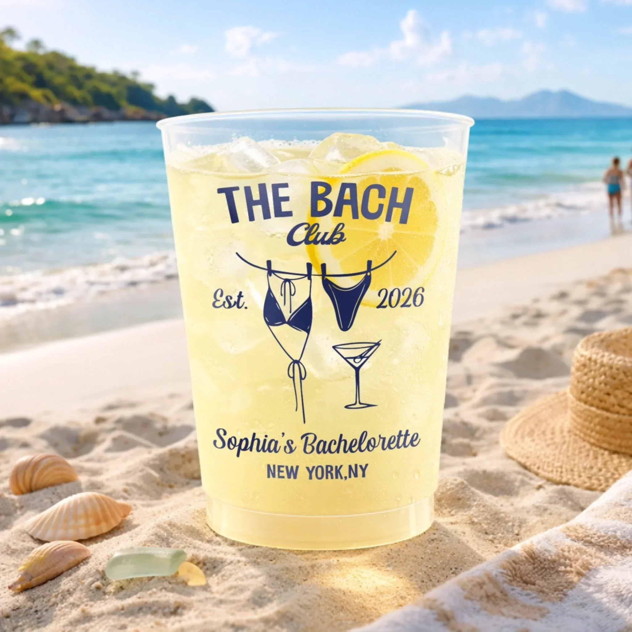 Summer Vacation And Travel The Bach Club - Personalized Cups - Gift For Her, Best Friends - Image 4