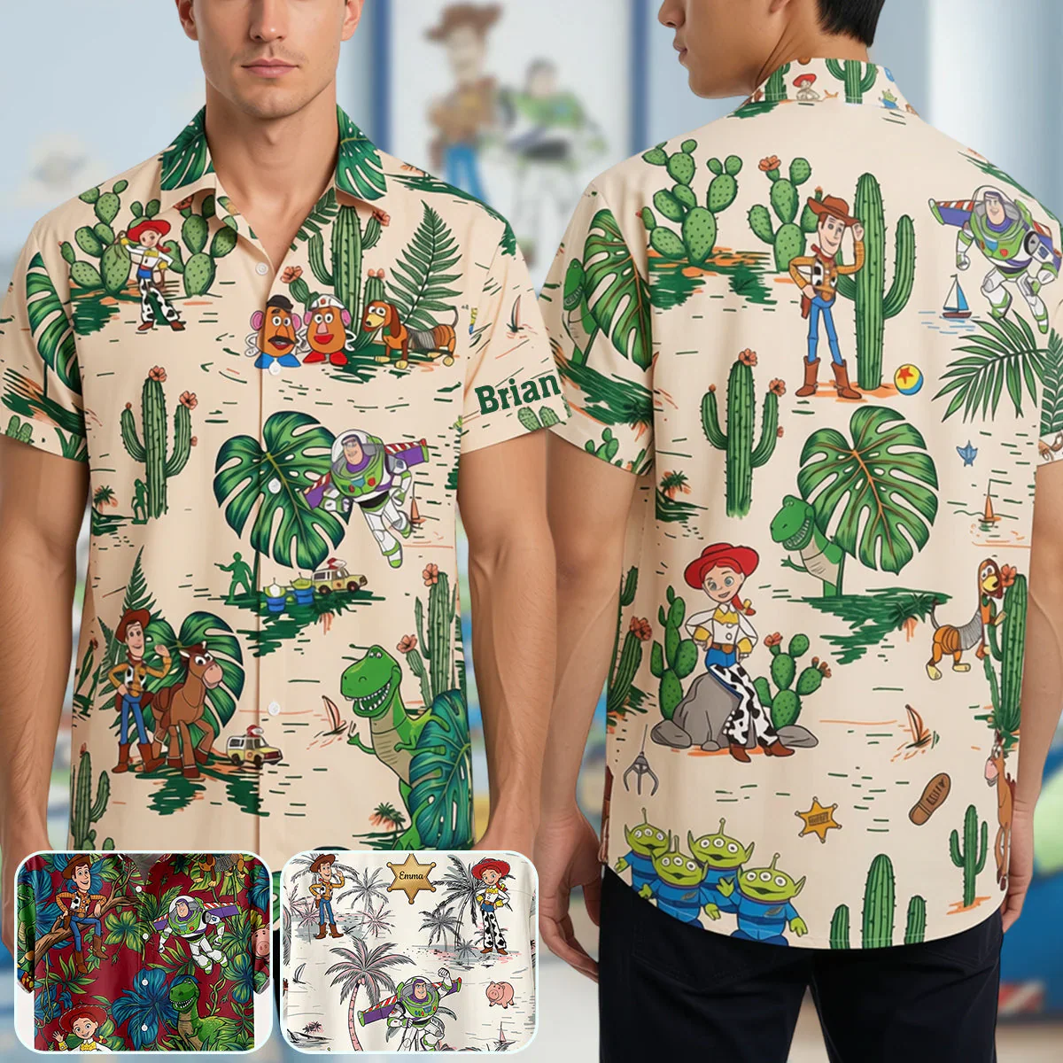 Summer Vacation With Cowboy Toy & Friends - Personalized Hawaiian Shirt - Gift For Movie Fans - DSNY