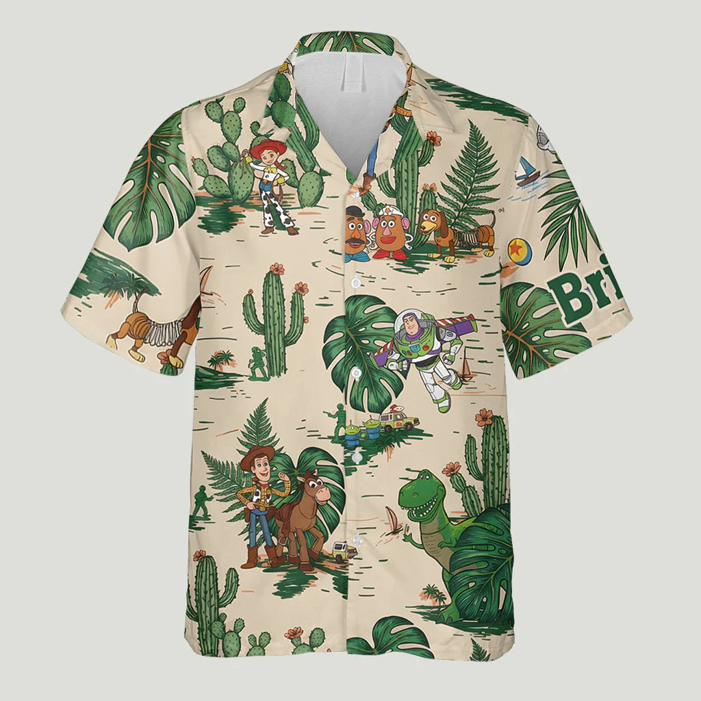 Summer Vacation With Cowboy Toy & Friends - Personalized Hawaiian Shirt - Gift For Movie Fans - DSNY - Image 5