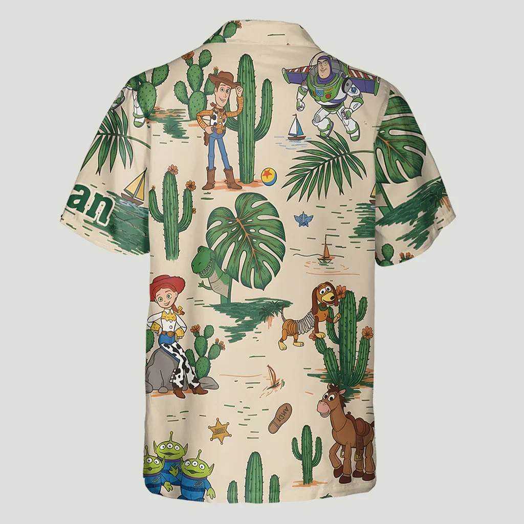Summer Vacation With Cowboy Toy & Friends - Personalized Hawaiian Shirt - Gift For Movie Fans - DSNY - Image 6