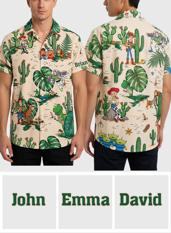 Summer Vacation With Cowboy Toy & Friends - Personalized Hawaiian Shirt - Gift For Movie Fans - DSNY - Image 7