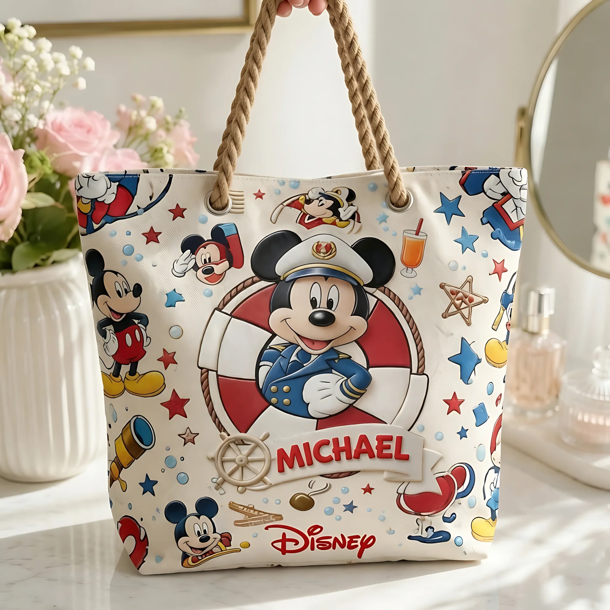 Summer Vacation With Magical Cruiser - Personalized Beach Bag - Vacation Gift For Movie Fans - MkMo - Image 2