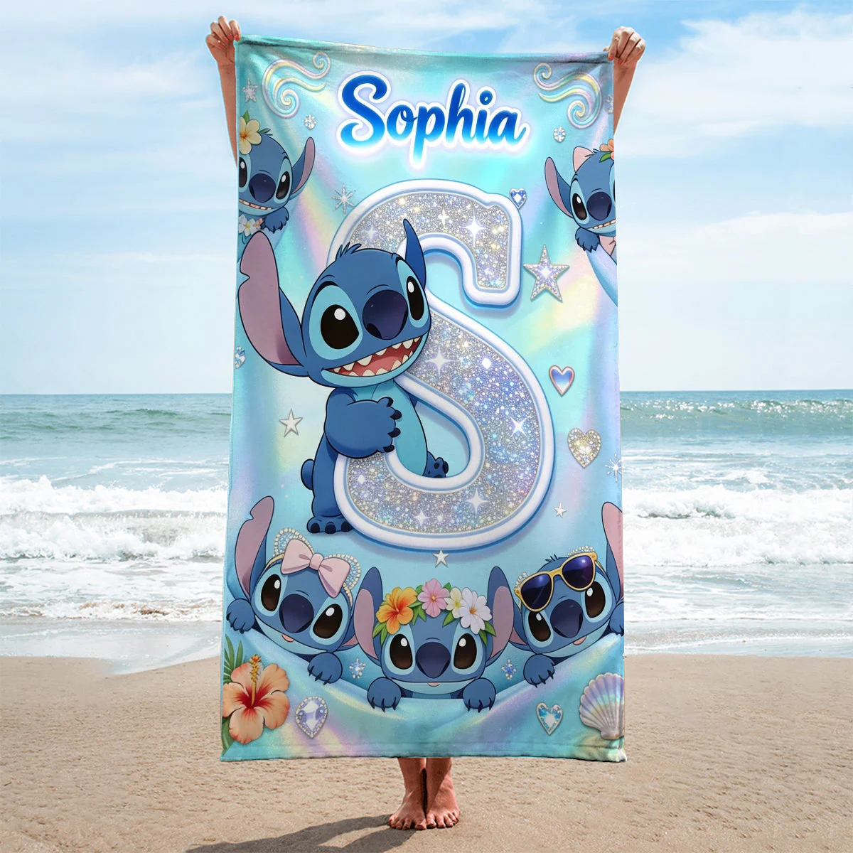 Summer Vibes - Personalized Beach Towel With Alphabet - Gift For Fan Movies - Sti HH01 - Image 3