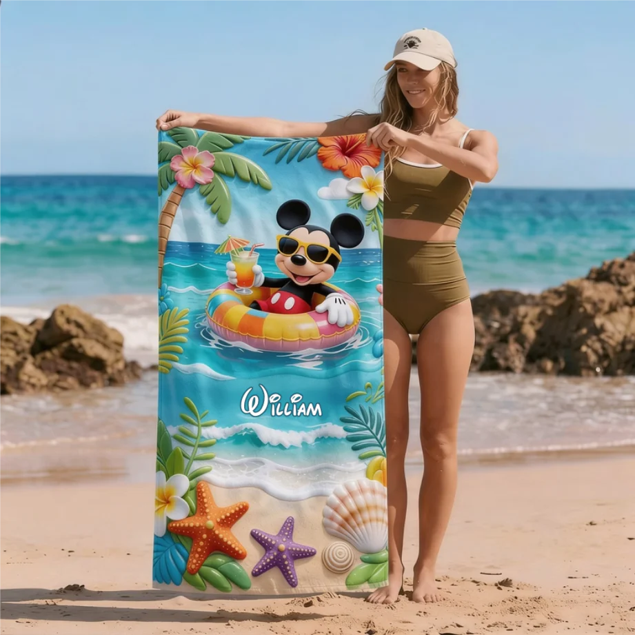 Summer Vibes - Personalized Beach Towel - Vacation Gift for Travelers - MkMo - Image 6