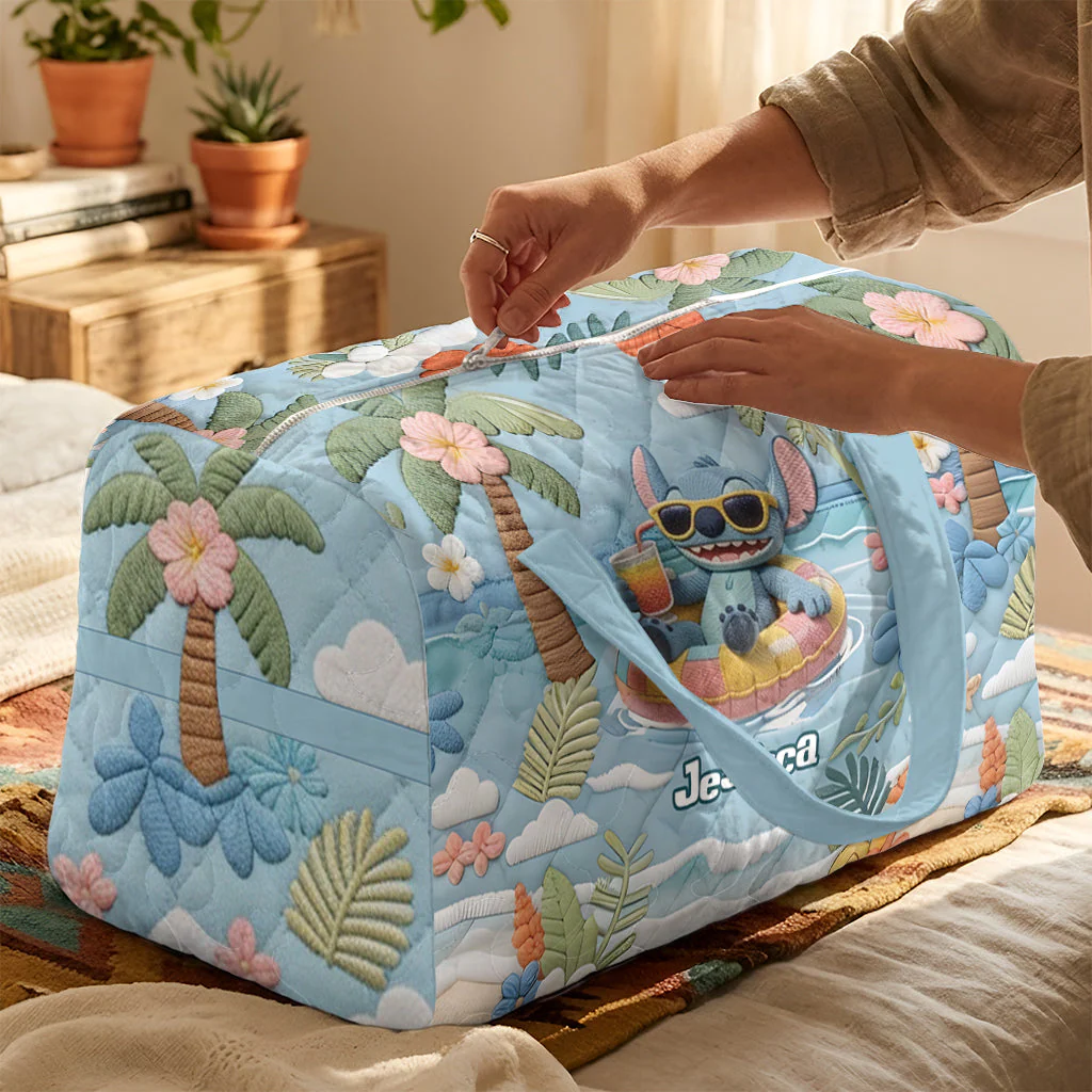 Summer Vibes - Personalized Quilt Duffle Bag - Sti HH01 - Image 4