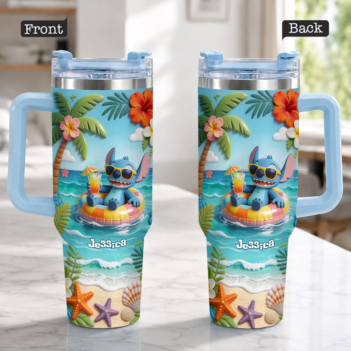 Summer Vibes - Personalized Tumbler - Gift For Movie Fans - Sti HH01 - Image 3