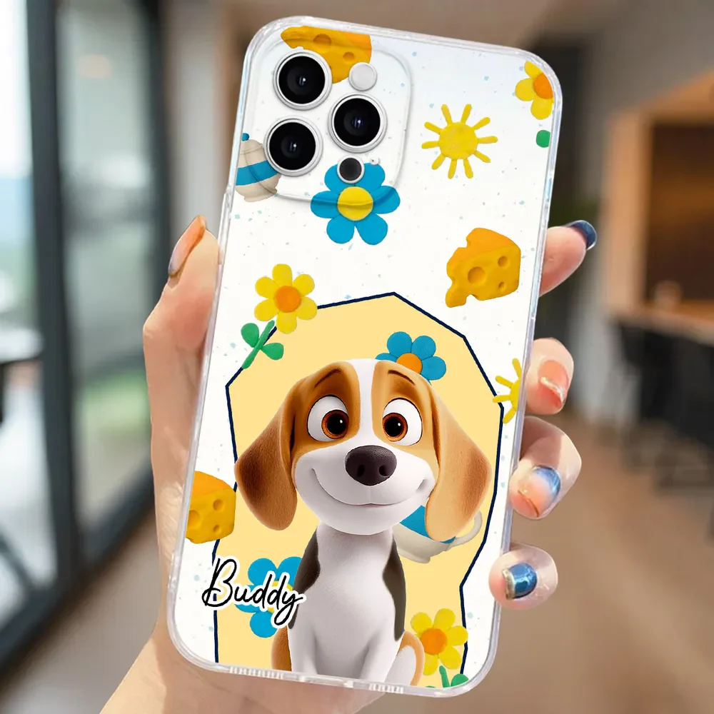 Summertime Blue - Personalized Phone Case - Gift for Pet Owners, Dog Lovers | CLP15 HH01 - Image 2