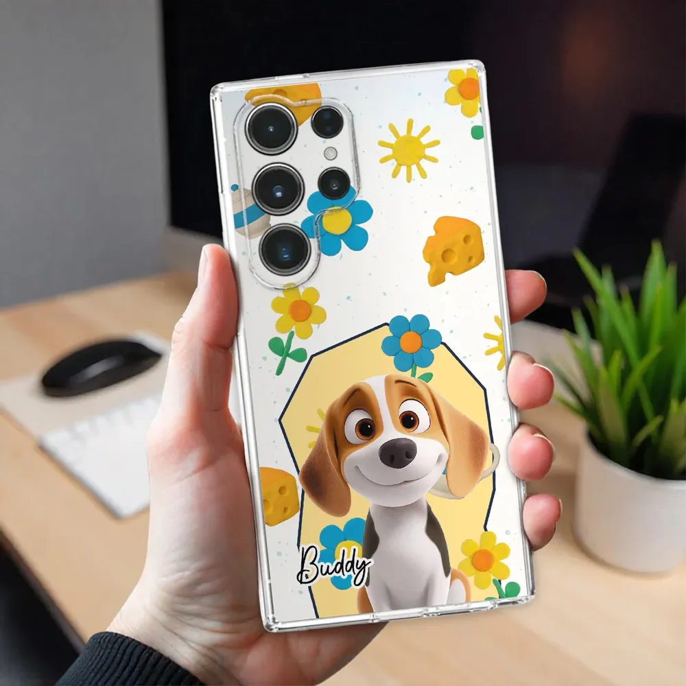 Summertime Blue - Personalized Phone Case - Gift for Pet Owners, Dog Lovers | CLP15 HH01 - Image 5