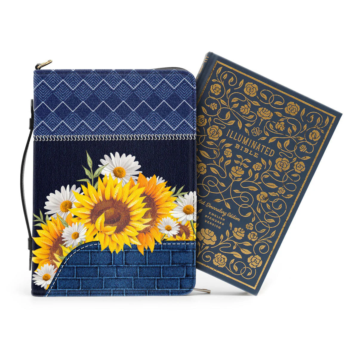 Sunflower Faith Over Fear - Awesome Personalized Bible Covers - AT4082426 - Image 3