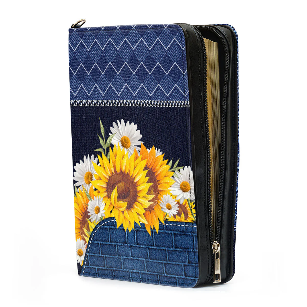Sunflower Faith Over Fear - Awesome Personalized Bible Covers - AT4082426 - Image 4