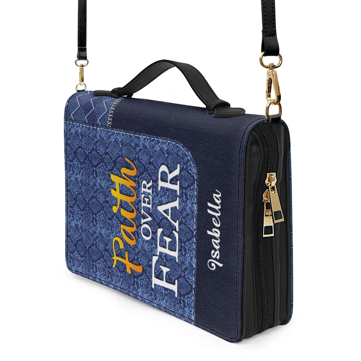 Sunflower Faith Over Fear - Awesome Personalized Bible Covers - AT4082426 - Image 5