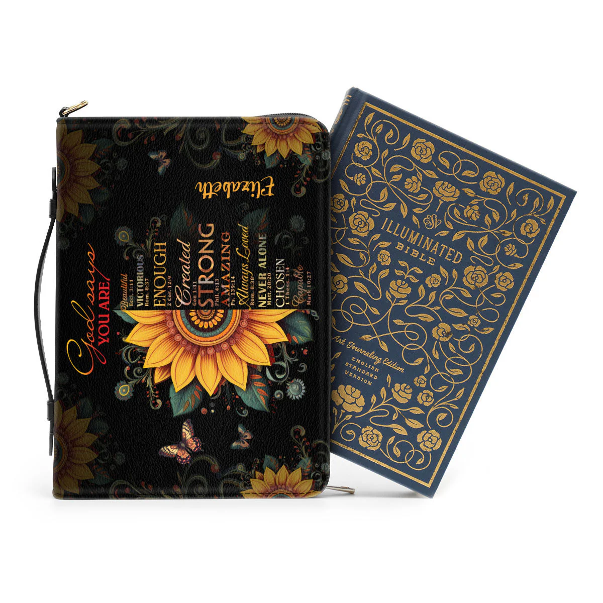 Sunflower God Says You Are - Awesome Personalized Bible Covers - AT4081233 - Image 3