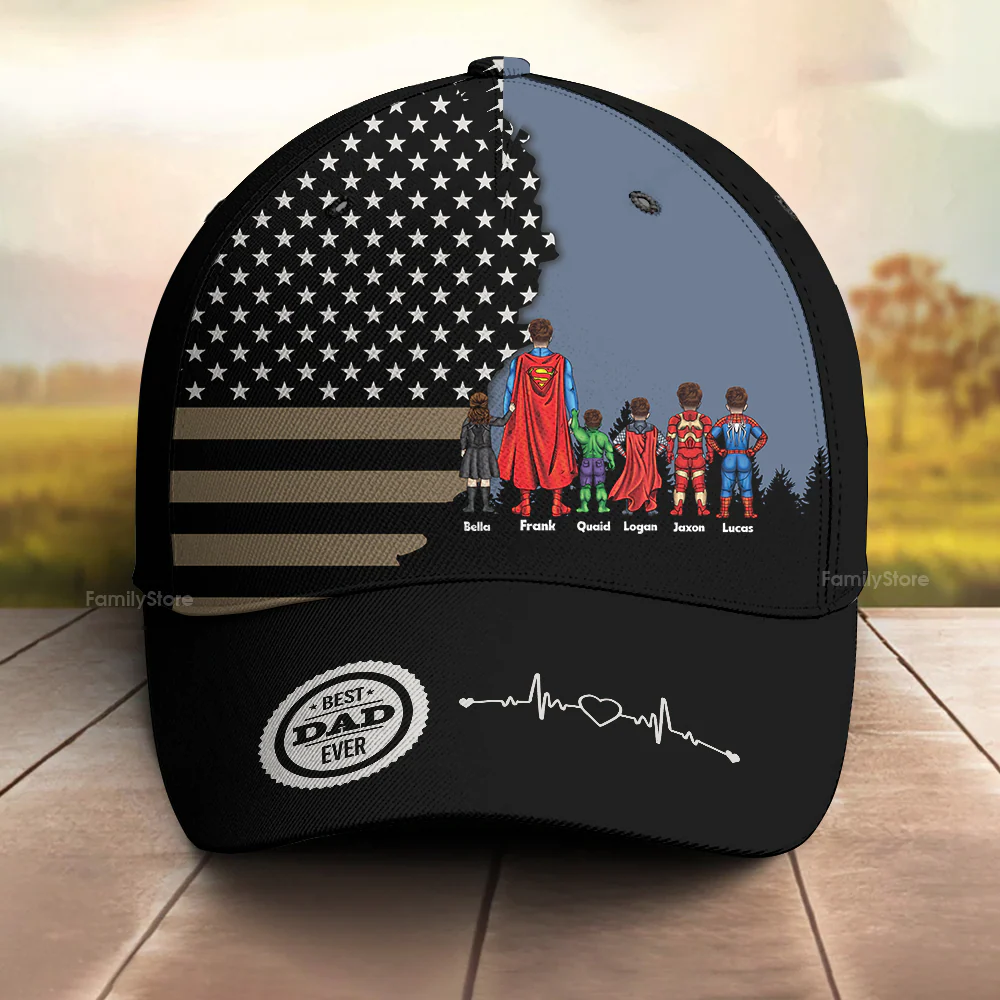 Super Hero Dad Certificate - Personalized Classic Cap - Gift For Dad, Husband, Fathers Day - CL02 NA94