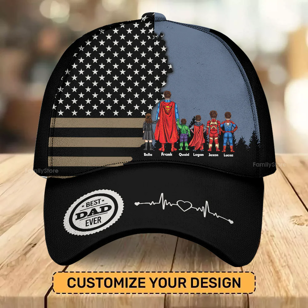 Super Hero Dad Certificate - Personalized Classic Cap - Gift For Dad, Husband, Fathers Day - CL02 NA94 - Image 2