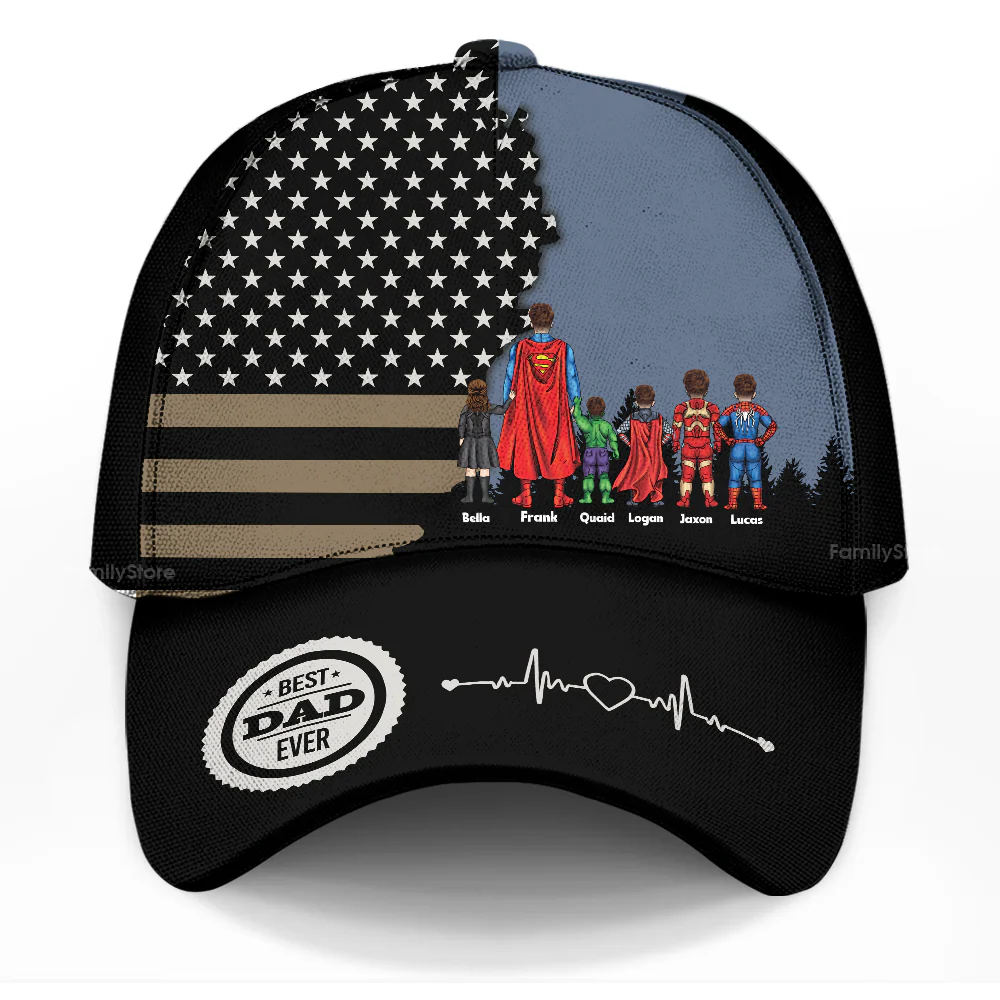 Super Hero Dad Certificate - Personalized Classic Cap - Gift For Dad, Husband, Fathers Day - CL02 NA94 - Image 3