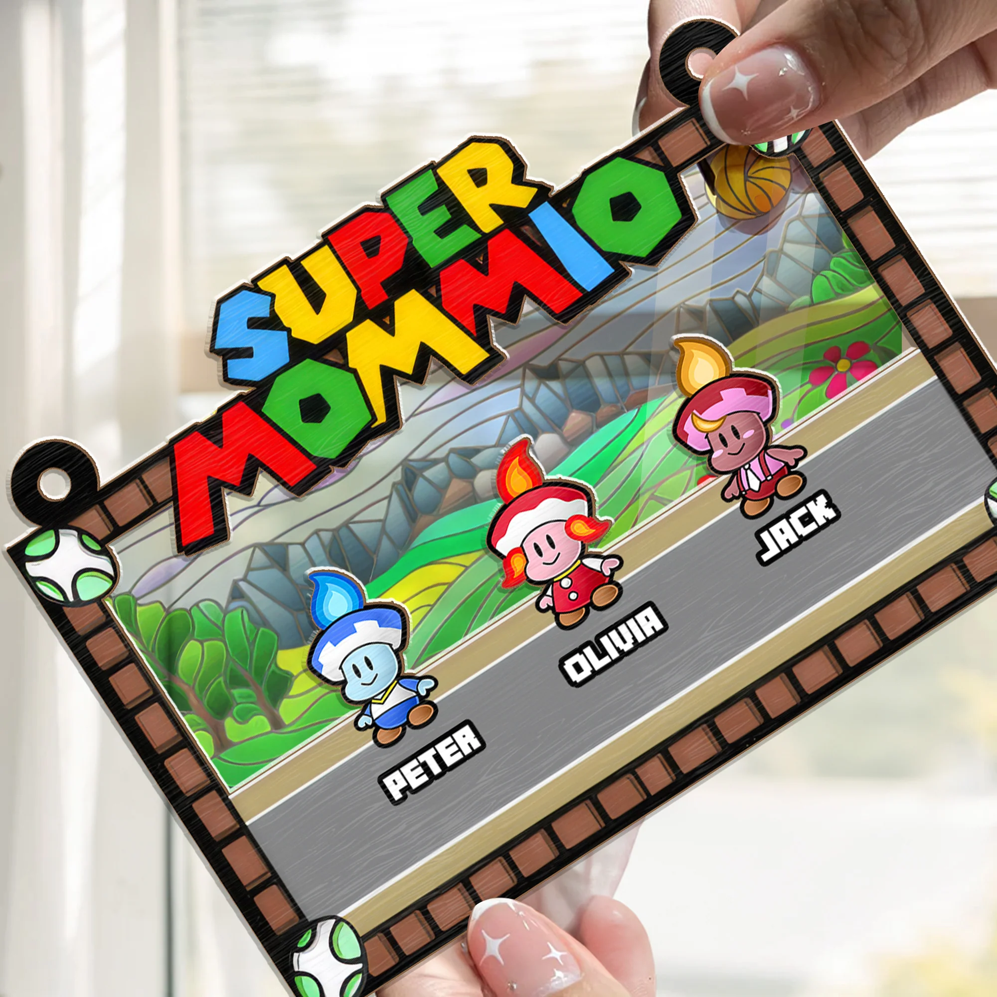 Super Mario Momio - Gift For Mother - Window Hanging Window Hanging Suncatcher Ornament - CL05 NH96 - Image 2