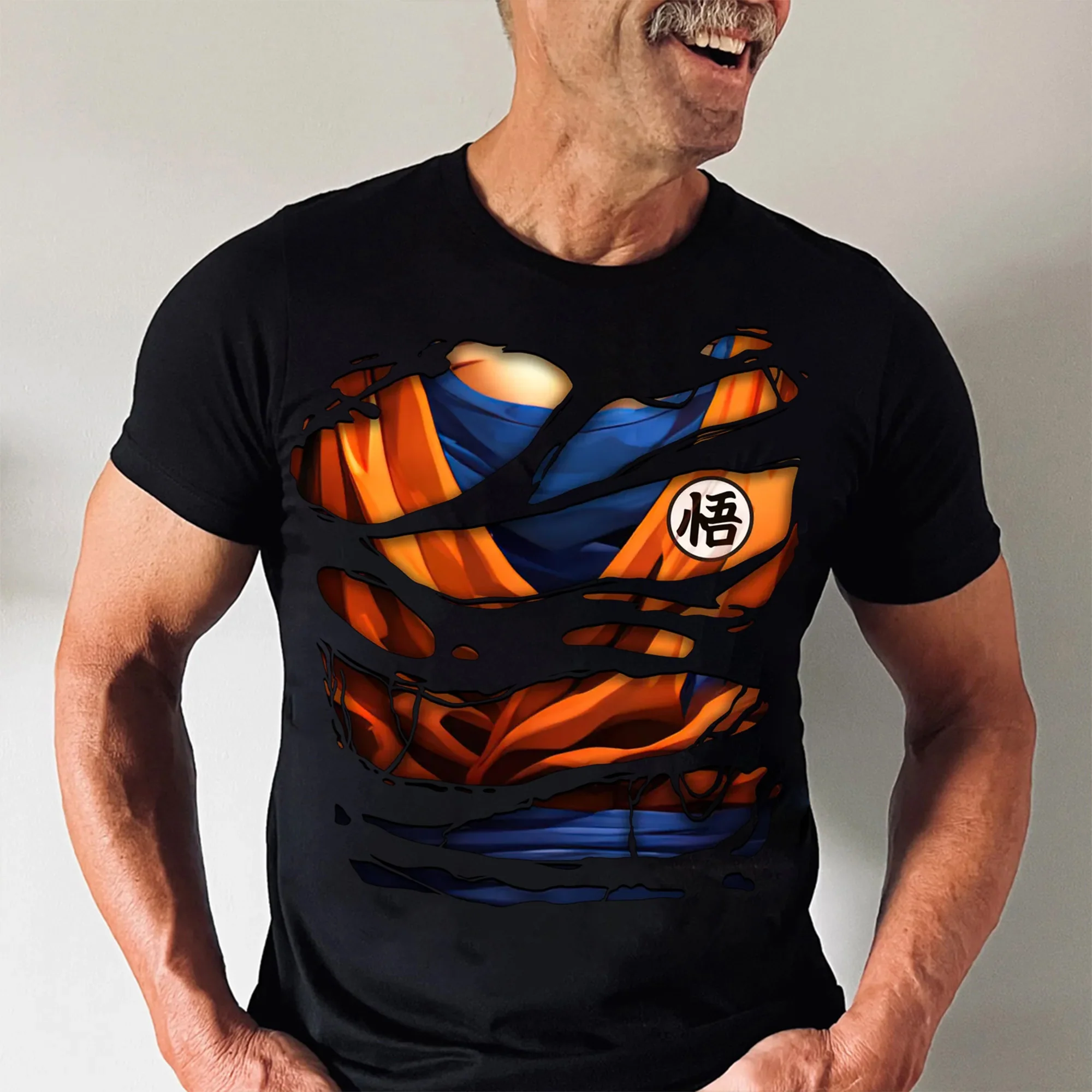 Super Power Of Super Saiyan Dad DrBa - Gift For Dad, Father's Day - Personalized Shirt 2 Side CL03 - Image 4