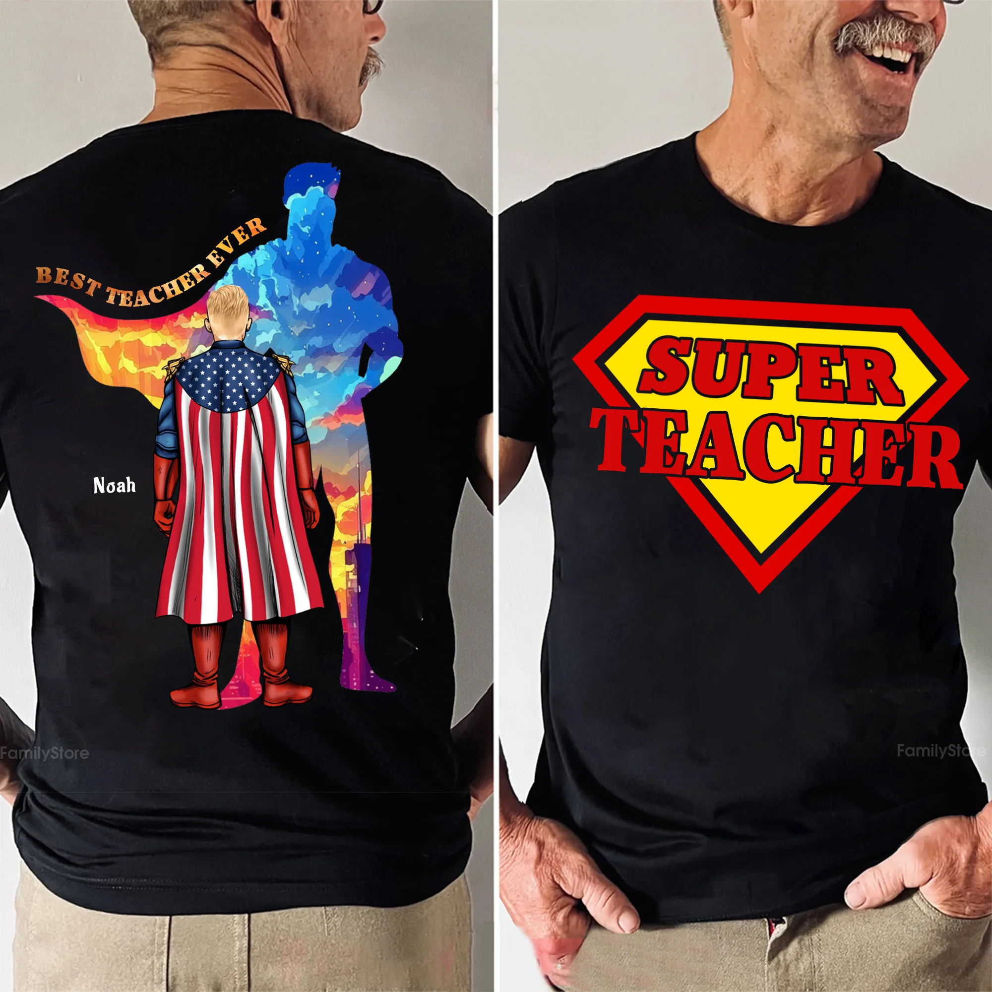 Super Teacher Back To School Two Side - Personalized Shirt | CL02 TD118
