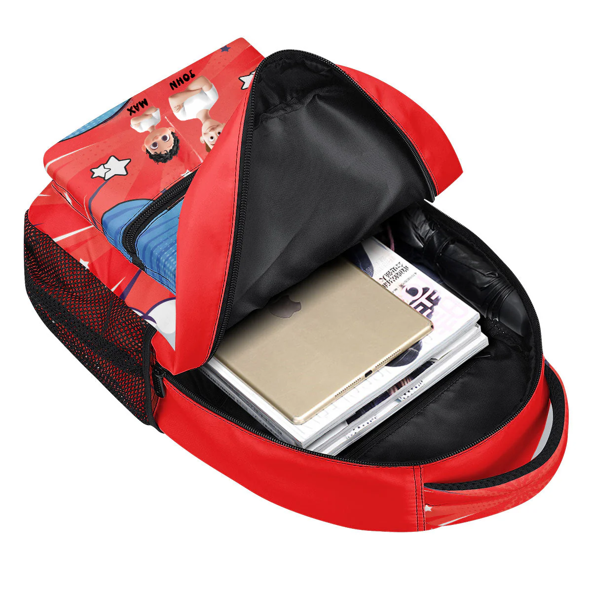 Superhero Dad - Personalized Backpack - Back To School Gift For Kids | GR29 TD118 - Image 3