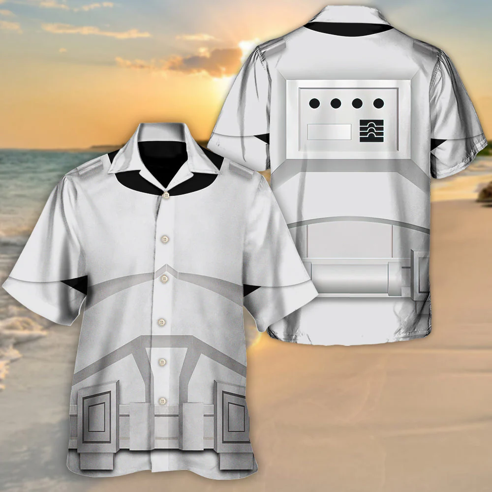 SW Stormtrooper Cosplay - Hawaiian Shirt - Image 2