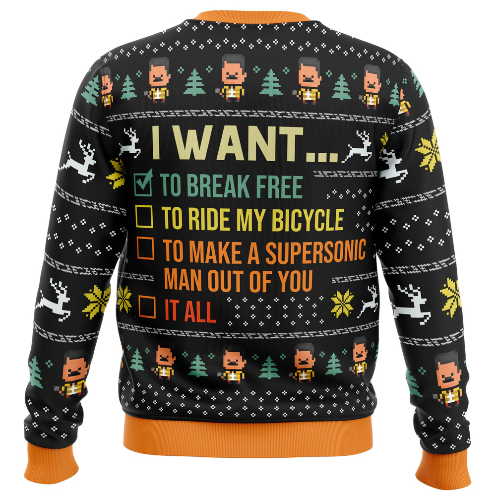 I Want To Break Free Queen - Ugly Christmas Sweater - Image 2