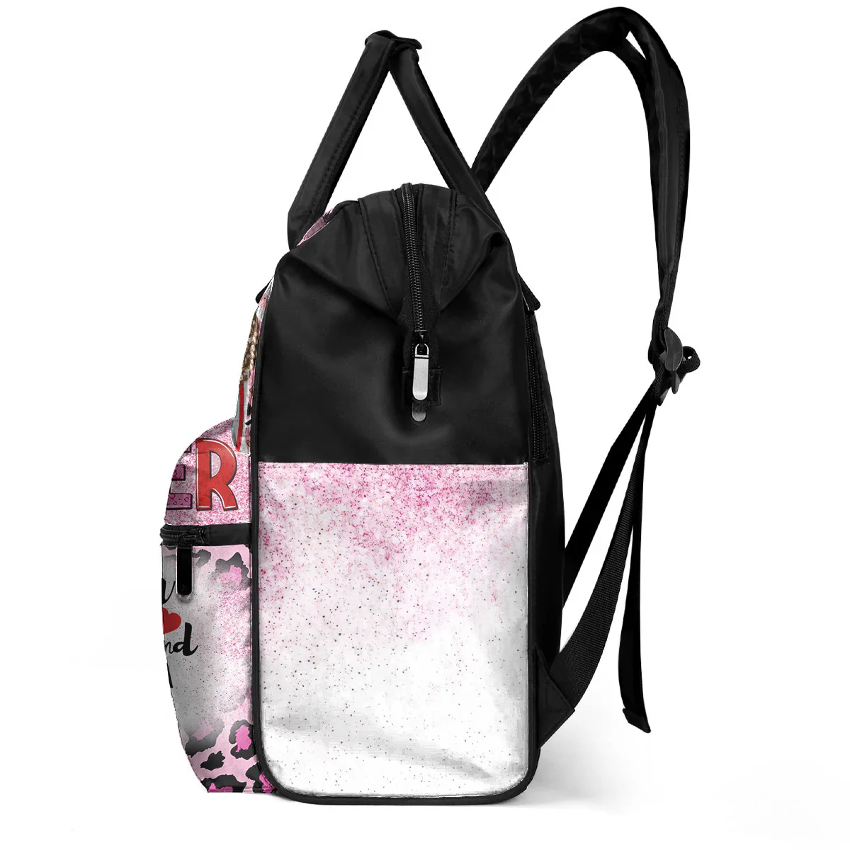 Teacher Takes Handopen Mind Touches Heart - Personalized Duckbilled Backpack For Teacher | CLTC05 PT - Image 2