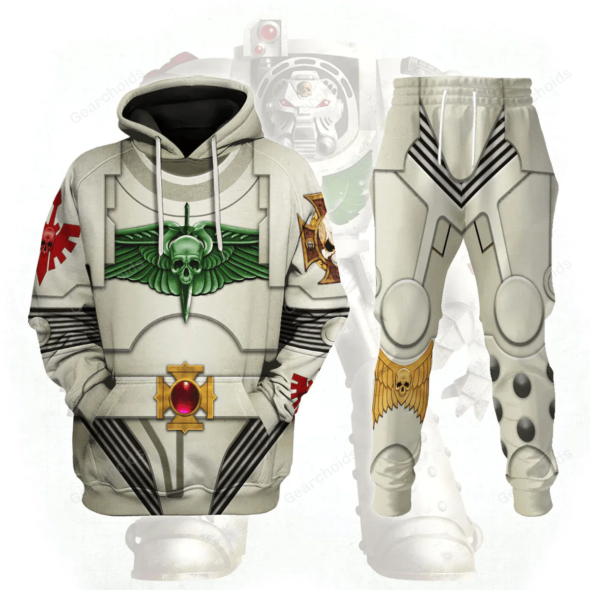 Terminator Armor Blood Angels - Costume Cosplay Hoodie Sweatshirt Sweatpants CSWRH133