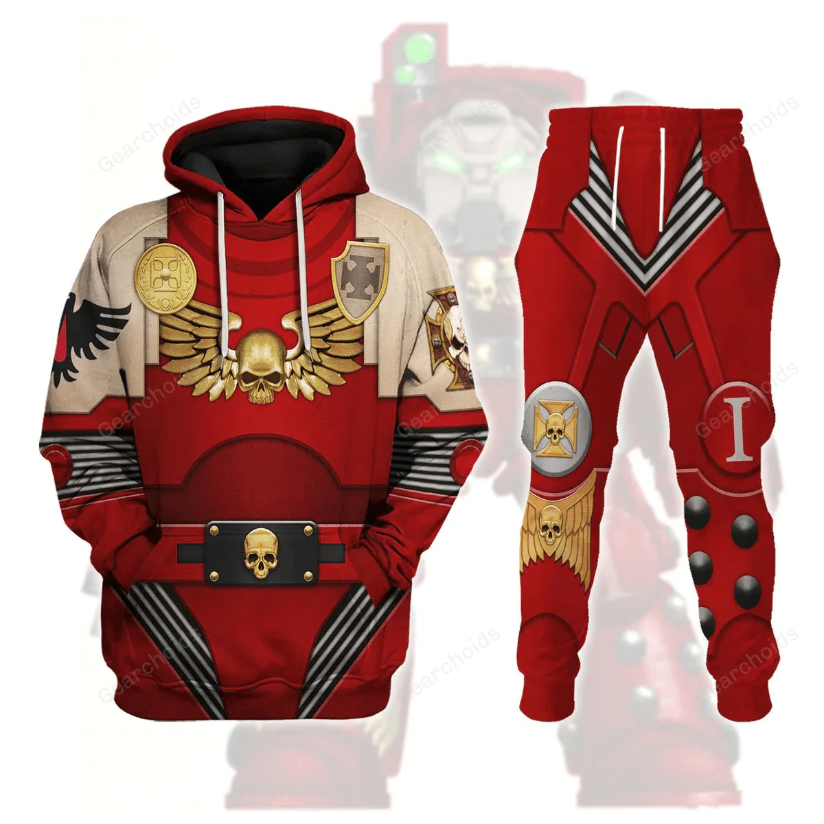 Terminator Armor Blood Ravens - Costume Cosplay Hoodie Sweatshirt Sweatpants CSWRH142