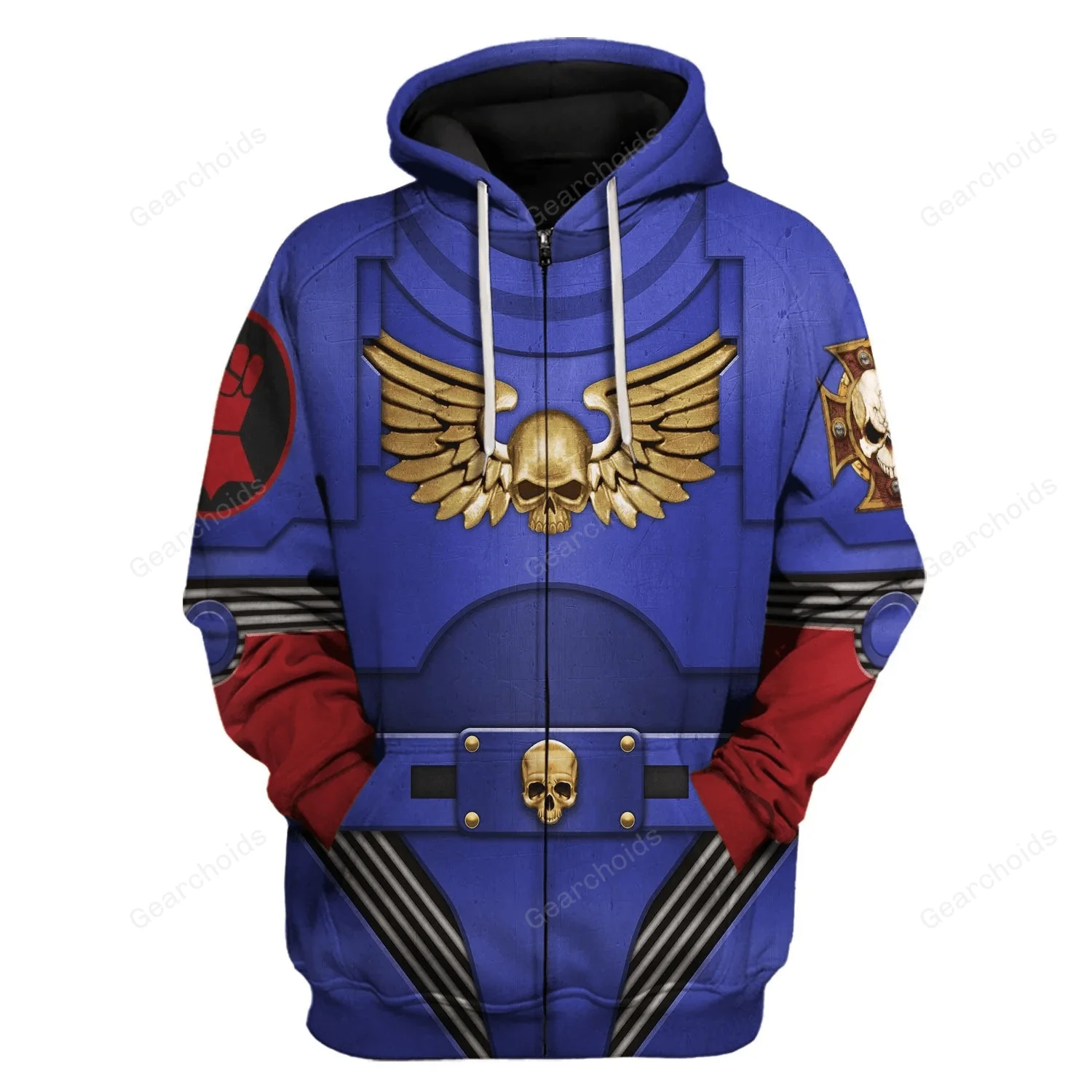 Terminator Armor Crimson Fists - Costume Cosplay Hoodie Sweatshirt Sweatpants CSWRH139 - Image 3