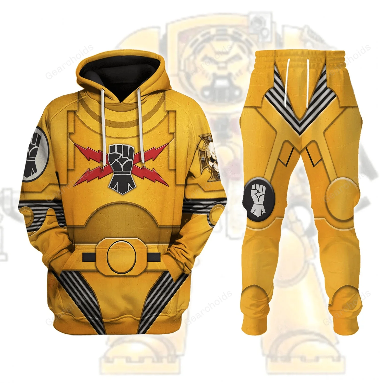 Terminator Armor Imperial Fists - Costume Cosplay Hoodie Sweatshirt Sweatpants CSWRH140