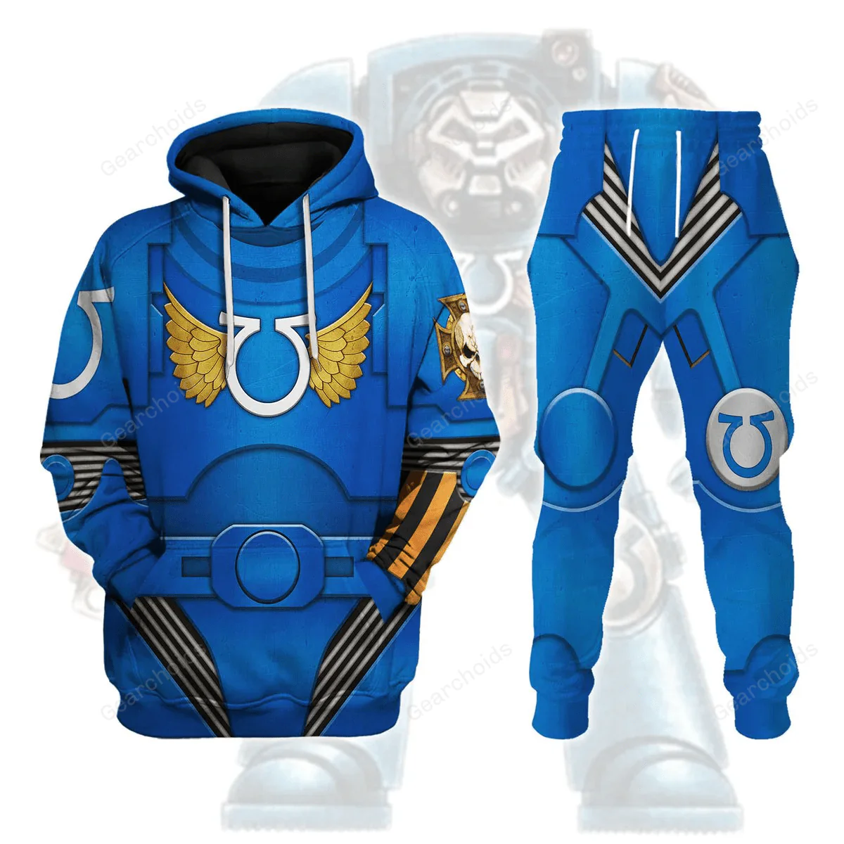 Terminator Armor Ultramarines - Costume Cosplay Hoodie Sweatshirt Sweatpants CSWRH141